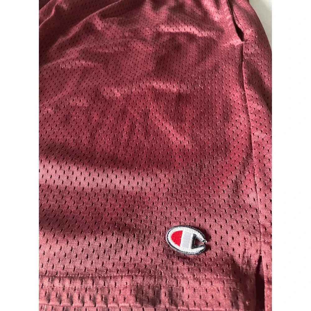 VTG Champion Mens XL Mesh Athletic Shorts Burgundy‎ Basketball XL
